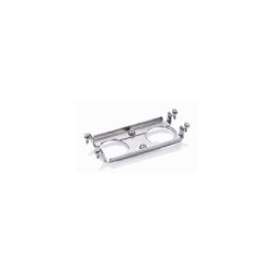 Capot 24B, Aluminium moulé sous pression, acier inoxydable, IP68/IP69K, Sortie verticale, M25